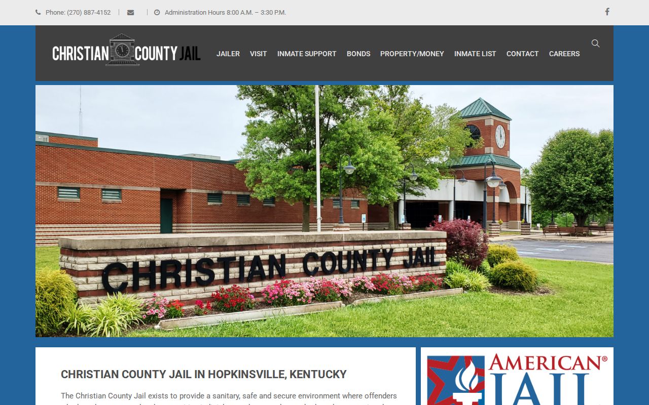 Christian County arrest records official jail homepage