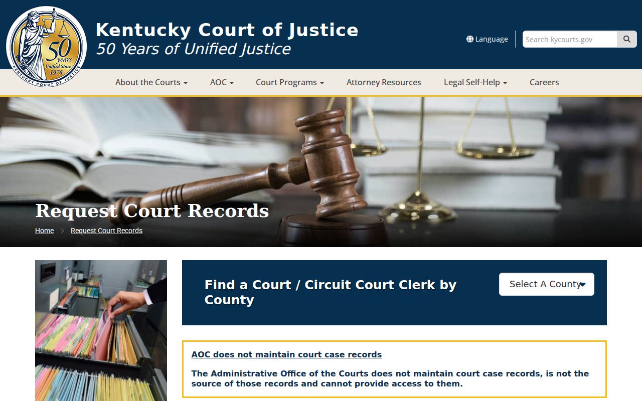 Christian County criminal court record request instructions