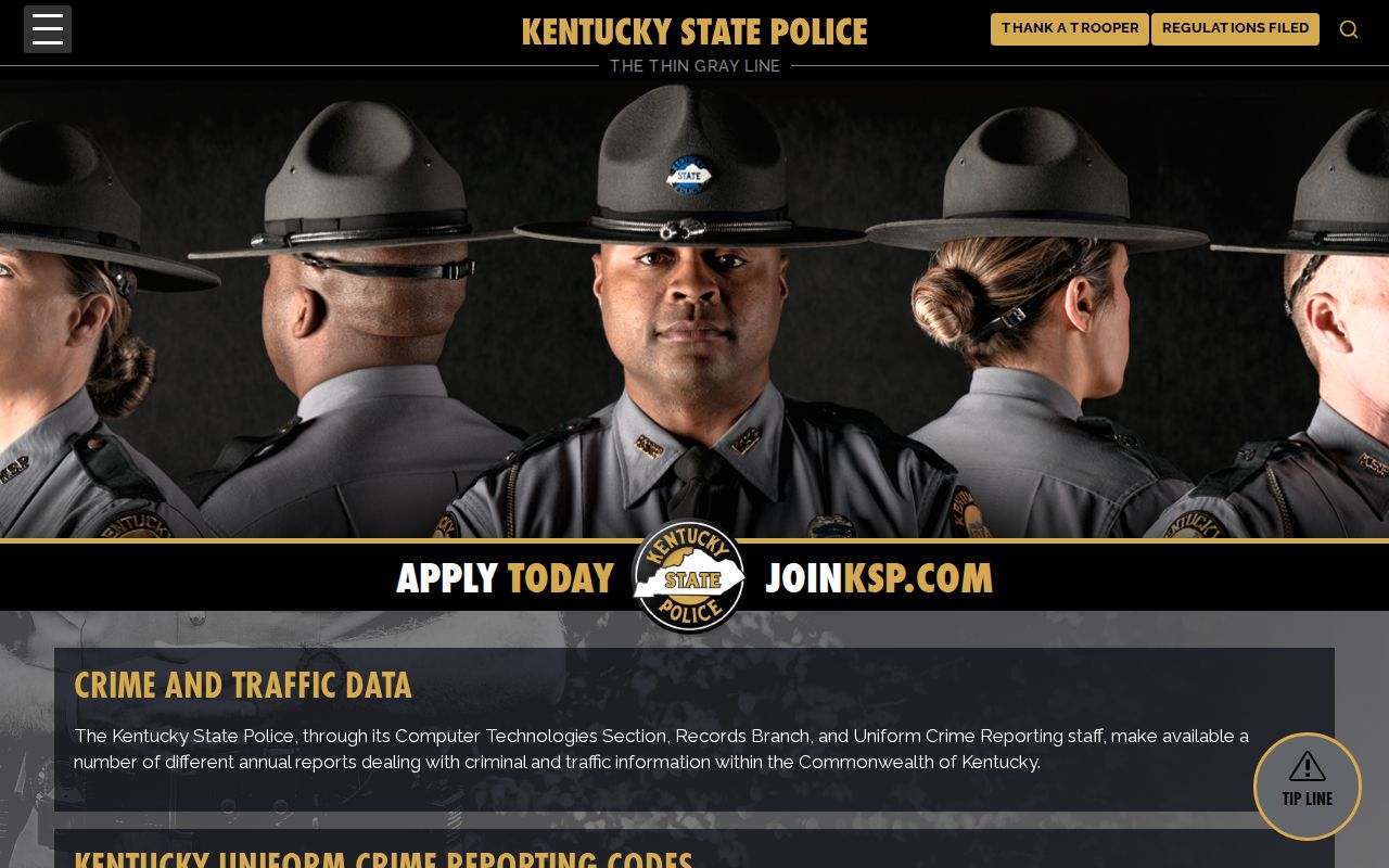 Kentucky State Police data resource for Pembroke criminal records context