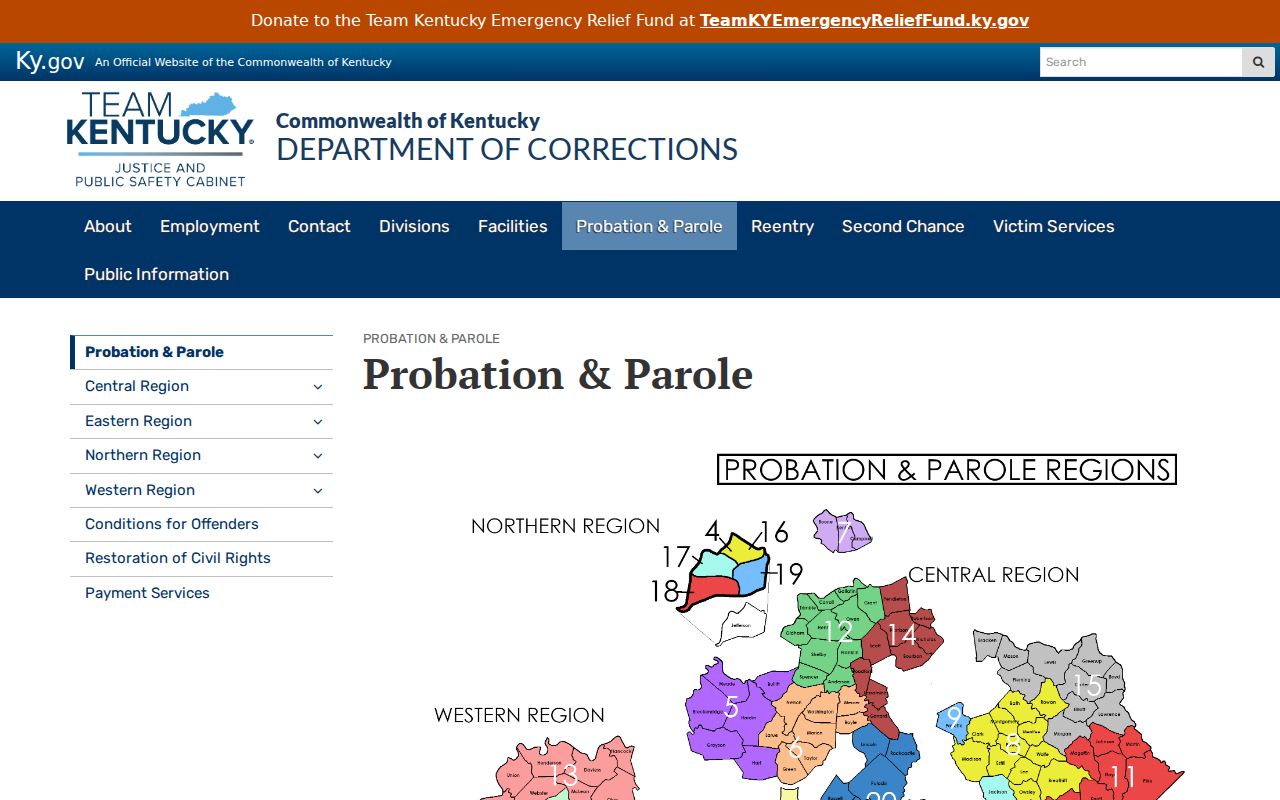 Christian County criminal records probation and parole system