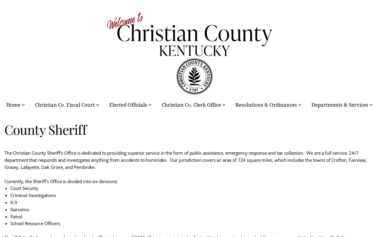 Christian County sheriff's office